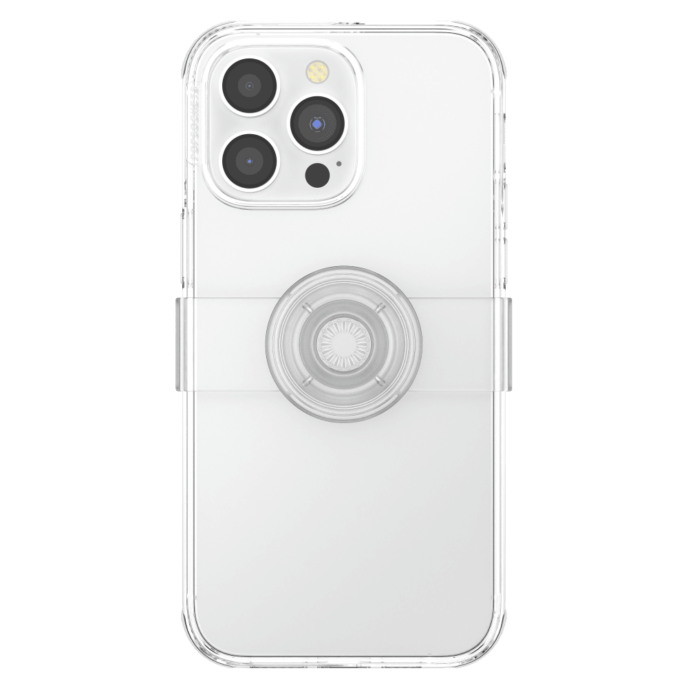 PopSockets - PopGrip Slide Case for Apple iPhone 14 Pro Max - Clear